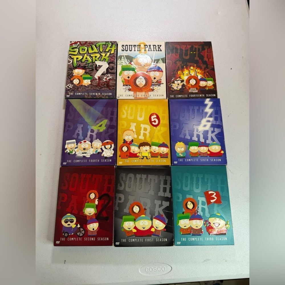 South Park Seasons 1-9 DVD Set Bundle USED